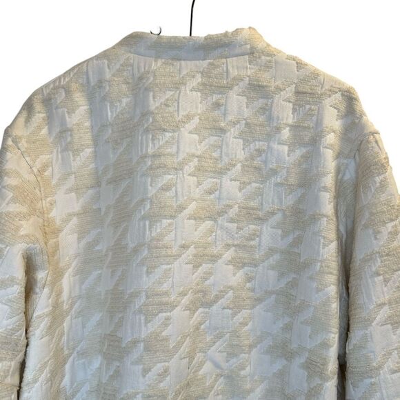 ZARA Vintage Quilted Cream Sherpa Jacket NWT - Picture 8 of 15